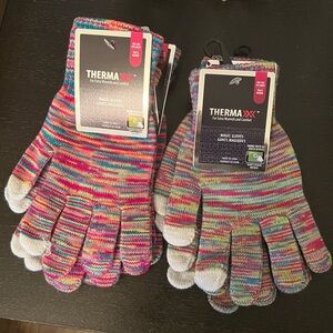 ⚠️LOT OF 7⚠️ ThermaX Multicolor Knit Gloves (Use on Touchscreen Devices)
